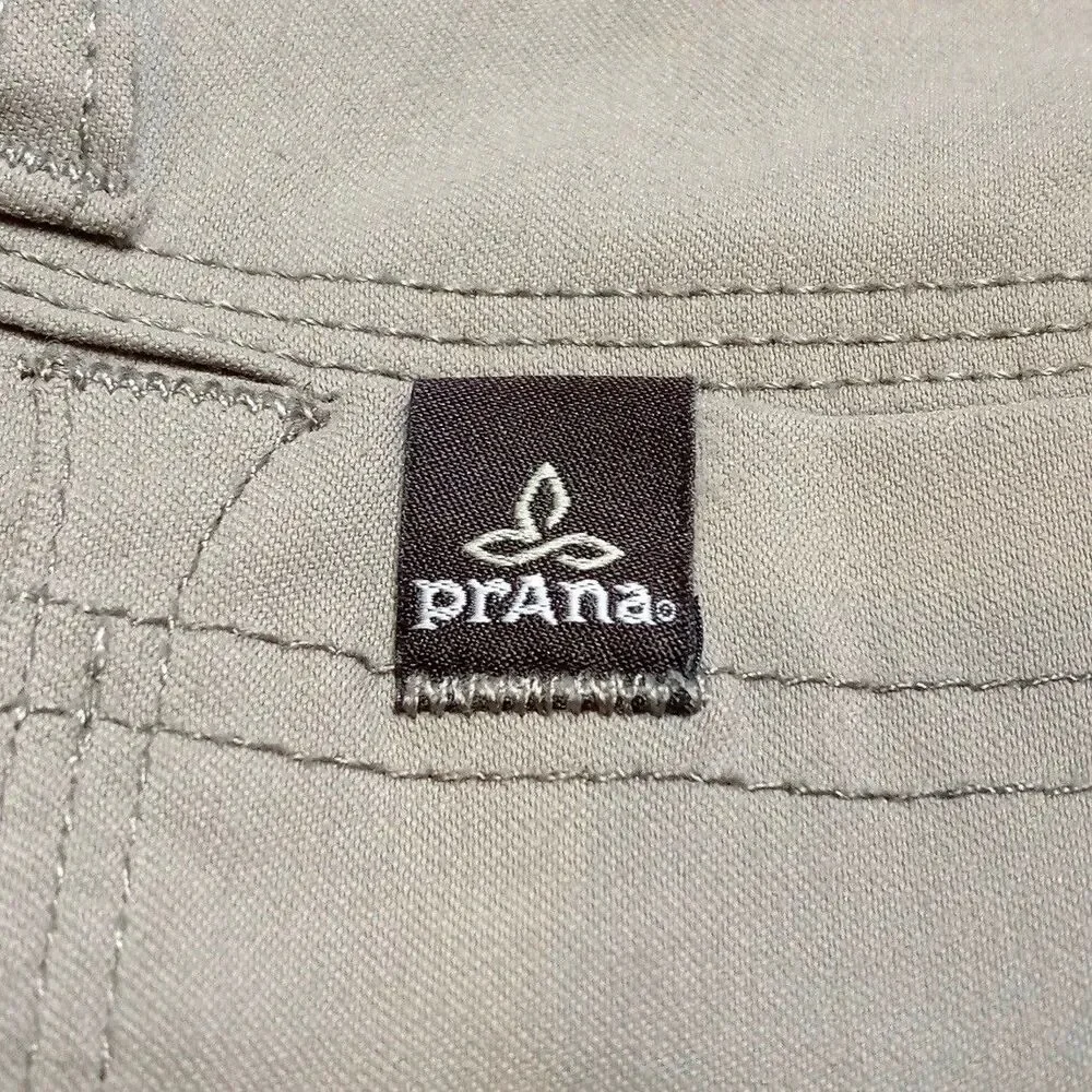 Prana Zion Hiking Pants Mens 38x30 Stretch Belted Vent Roll Up Snap Leg Cargo